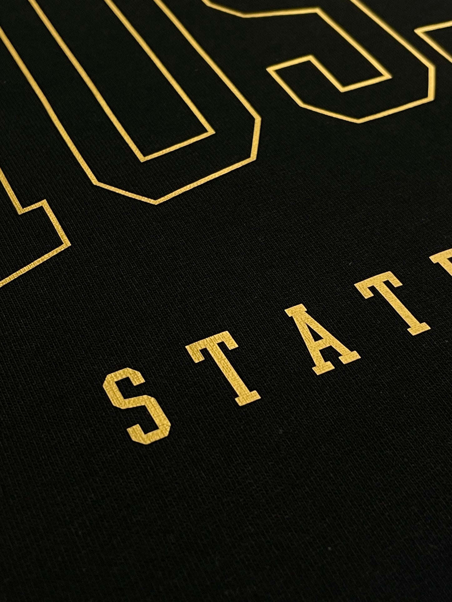 Hustle State of Mind T-Shirt - Black/Gold